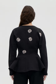 Stine Goya Flared Hem Zip-Up Top Top Pearl Of Order