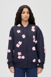 Stine Goya Floral Bomber Jacket Outerwear Pink Petunia