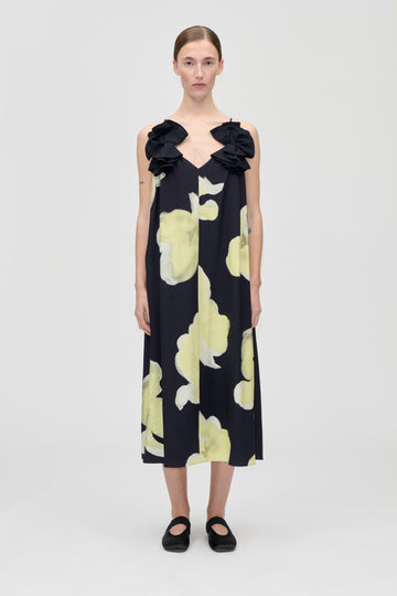Stine Goya Floral Long Dress Dress Yellow Petunias