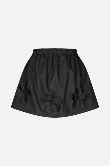 Stine Goya Floral Mini Skirt Skirt Jet Black