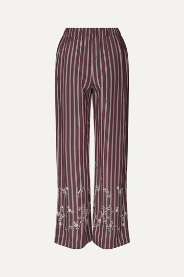 Stine Goya Gathered Boxer Pants Pants Uniform Stripes