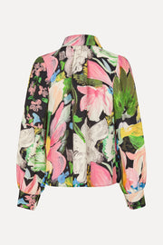Stine Goya Gathered Long Sleeve Top Top Flowers Under The Sun