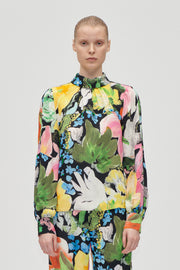 Stine Goya Gathered Long Sleeve Top Top Flowers Under The Sun