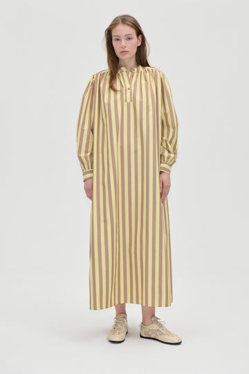 Stine Goya Gathered Shirt Gown Dress Equestrian Sun