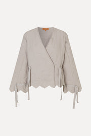 Stine Goya Gathered Tie Jacket Jacket Wild Quilted Flowers