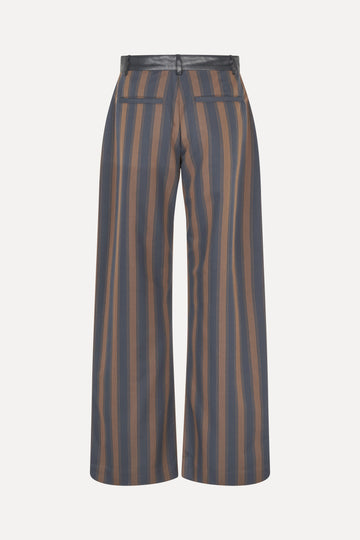 Stine Goya Hybrid Structured Pants Pants Midnight Stripes