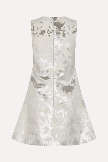 Stine Goya Kick Pleat Mini Dress Dress Lurex Garden