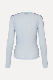 Stine Goya Long Sleeve Crewneck Top Top Light Blue