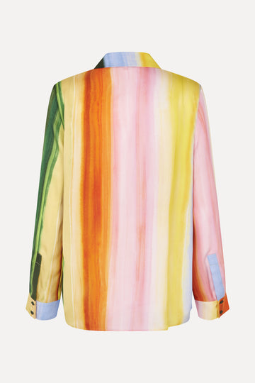 Stine Goya Long Sleeve Shirt Top Rainbow Hue