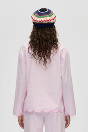 Stine Goya Long Sleeve Tunic Top Top Muted Blush