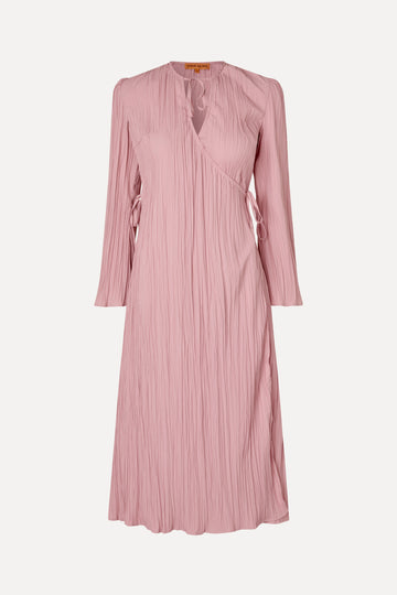 Stine Goya Long Sleeve Wrap Tie Dress Dress Pink Nectar