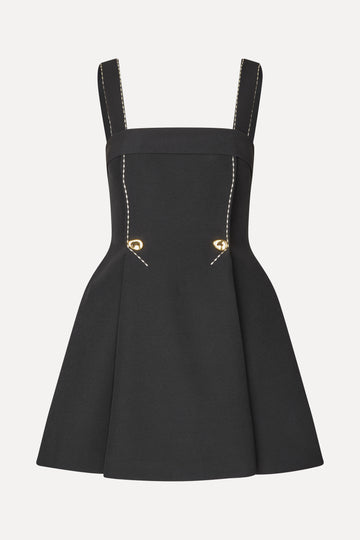 Stine Goya Mini Dress w/ Adjustable Straps Dress Jet Black