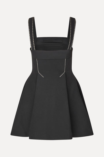 Stine Goya Mini Dress w/ Adjustable Straps Dress Jet Black