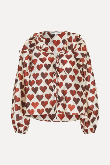 Stine Goya Multi Ruffle Raglan Top Top Hearts