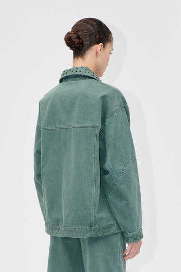 Stine Goya Oversized Pockets Jacket Jacket Dark Green