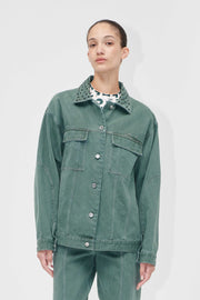 Stine Goya Oversized Pockets Jacket Jacket Dark Green