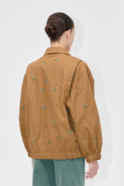 Stine Goya Oversized Utility Workwear Jacket Jacket Wild Flower Beads