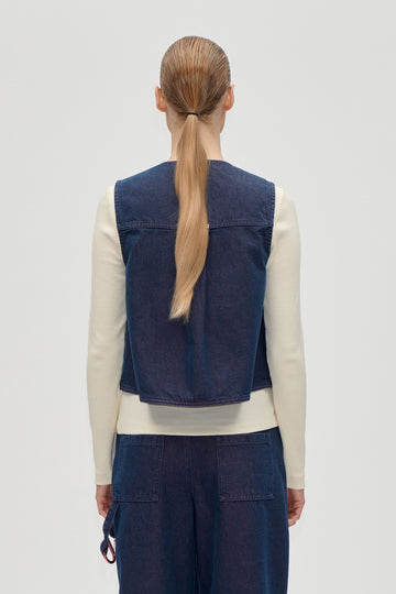 Stine Goya Pocket Vest Top Dusky / Dried Rose