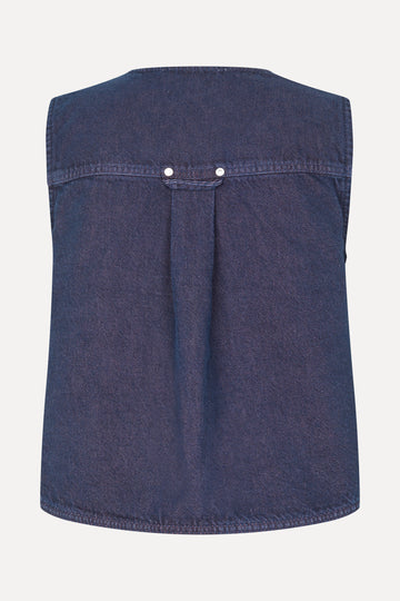 Stine Goya Pocket Vest Top Dusky / Dried Rose