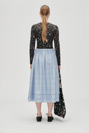 Stine Goya Romantic Midi Skirt Skirt Brunnera Blue