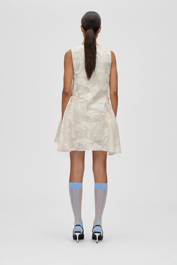 Stine Goya Romantic Ruffling Sleeveless Short Dress Dress Multiflowers