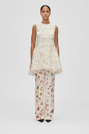 Stine Goya Romantic Ruffling Sleeveless Short Dress Dress Multiflowers