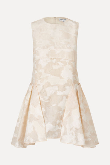 Stine Goya Romantic Ruffling Sleeveless Short Dress Dress Multiflowers