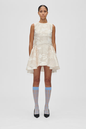 Stine Goya Romantic Ruffling Sleeveless Short Dress Dress Multiflowers