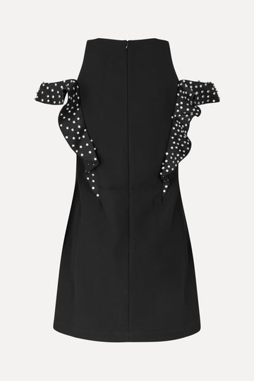 Stine Goya Ruffle Sleeve Mini Dress Dress Black