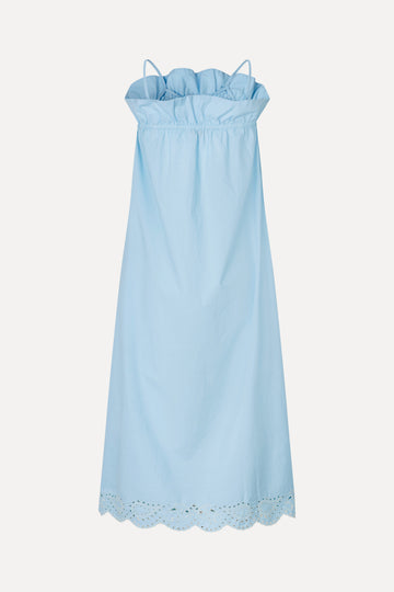 Stine Goya Scalloped Strap Midi Dress Dress Teapot Blue