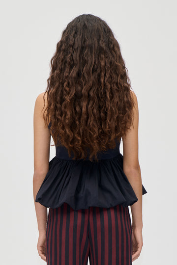 Stine Goya Sleeveless Balloon Top Top Deep Well