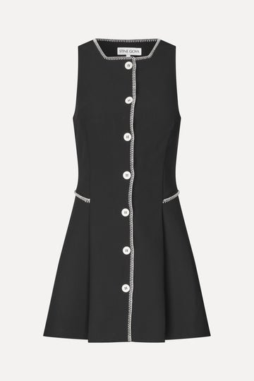 Stine Goya Sleeveless Button-Up Mini Dress Dress Black