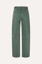 Stine Goya Structured Long Pants Pants Dark Green