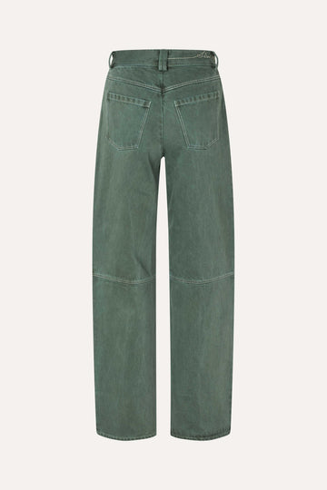 Stine Goya Structured Long Pants Pants Dark Green