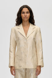 Stine Goya Structured Single-Breasted Jacket Jacket Porcelain Cream