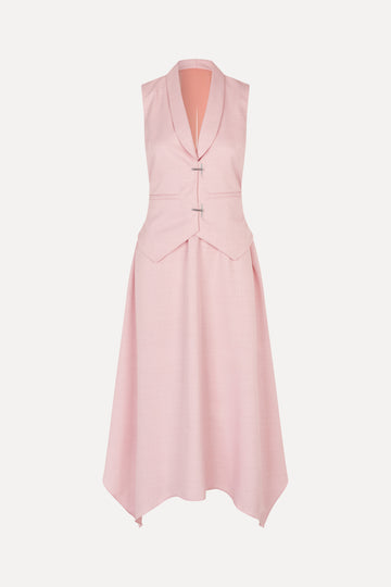 Stine Goya Tailored Handkerchief Dress Dress Coral Blush