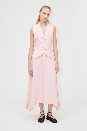 Stine Goya Tailored Handkerchief Dress Dress Coral Blush