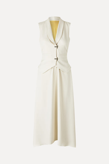 Stine Goya Tailored Handkerchief Dress Dress Ivory / Cornsilk