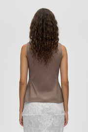 Stine Goya Tailored Tank Vest Top Cherries On A Paisley