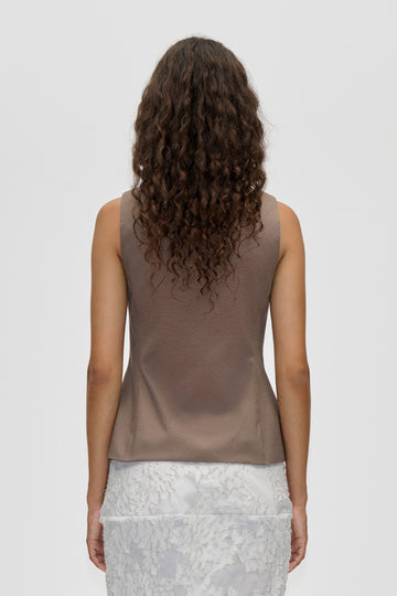 Stine Goya Tailored Tank Vest Top Cherries On A Paisley