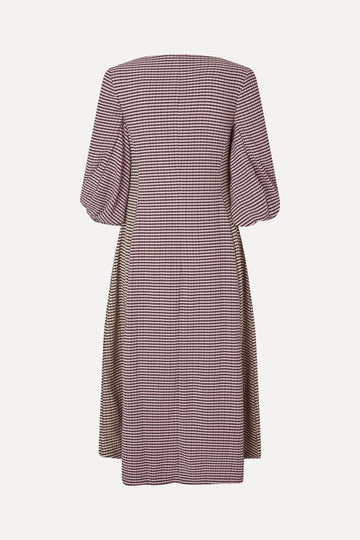 Stine Goya Three-Quarter Sleeve Midi Dress Dress Pink/Black