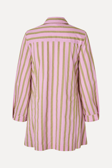 Stine Goya Tuck Sleeve Tunic Dress Dress Wallpaper Stripes