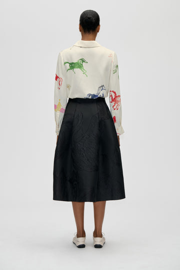 Stine Goya Voluminous Midi Skirt Skirt Swans